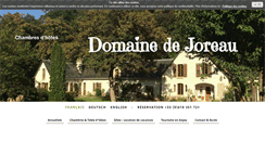 Desktop Screenshot of domainedejoreau.fr