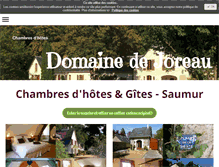 Tablet Screenshot of domainedejoreau.fr